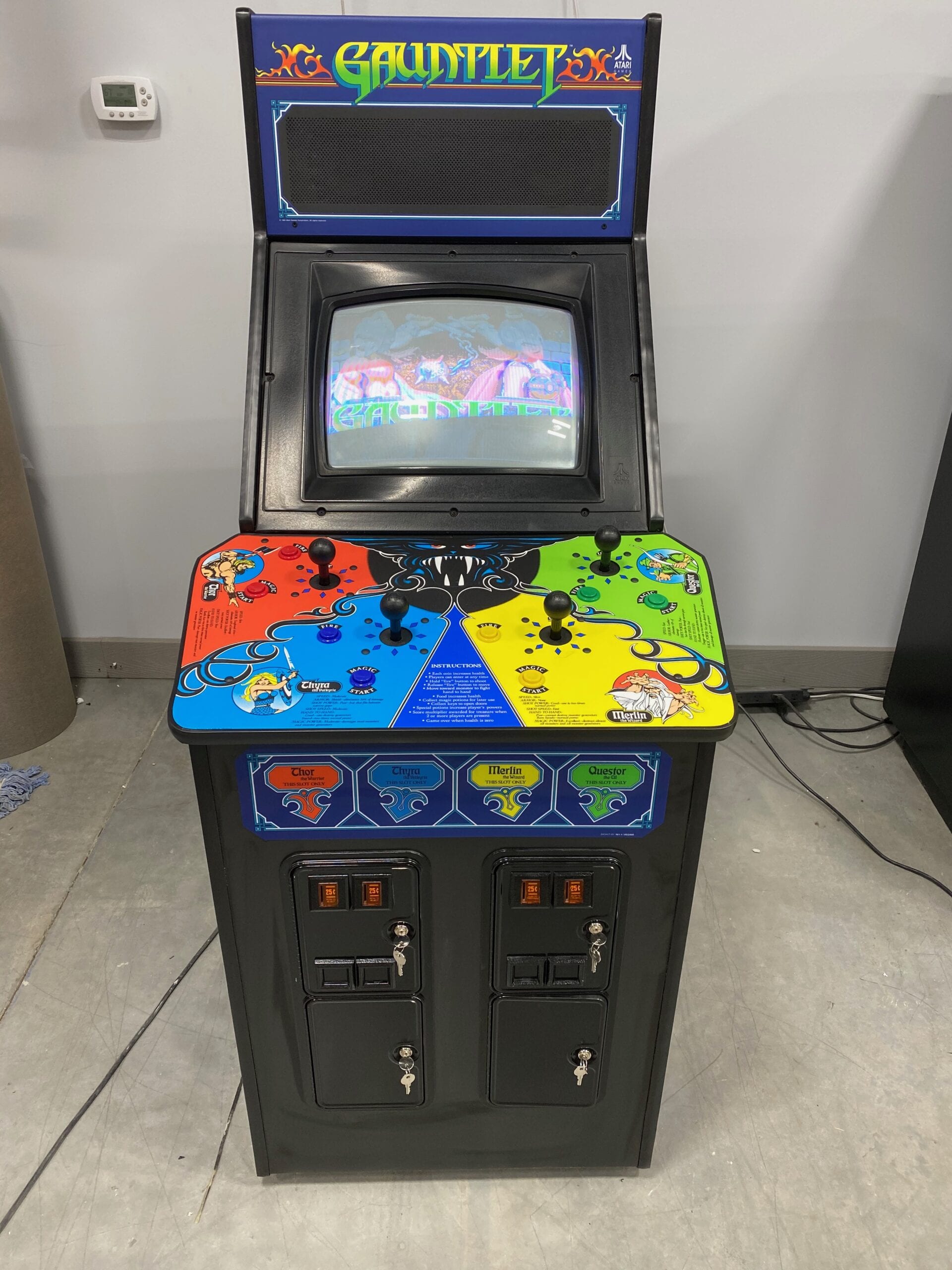 Fully Restored 1985 Gauntlet Arcade Machine - Pixels Arcade Machines