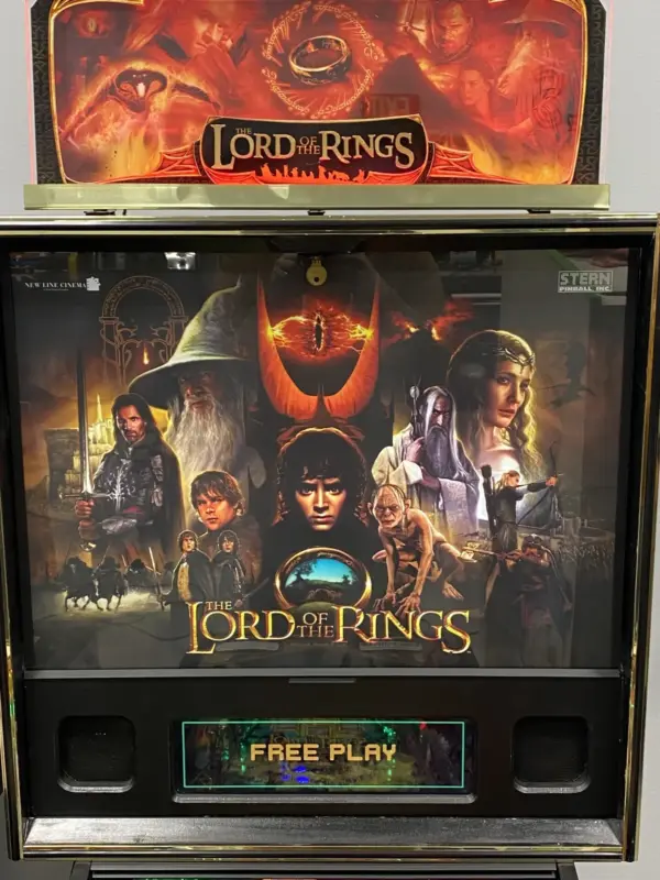 99% Perfect Original LOTR Pinball Machine With Topper - Image 26