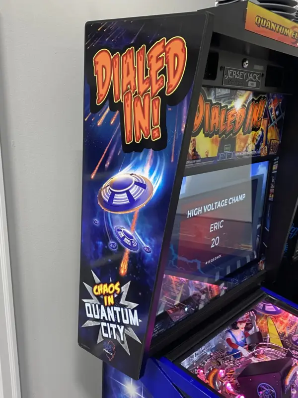 Jersey Jack Dialed In Pinball Machine 60 Plays Excellent Condition - Image 8