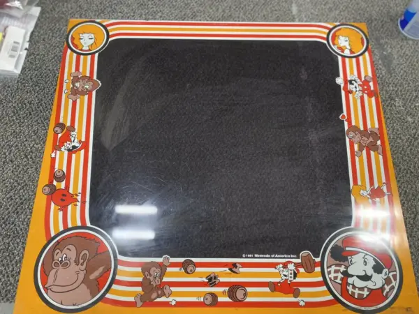 Used Original Donkey Kong Arcade Bezel