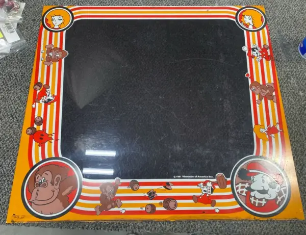 Used Original Donkey Kong Arcade Bezel
