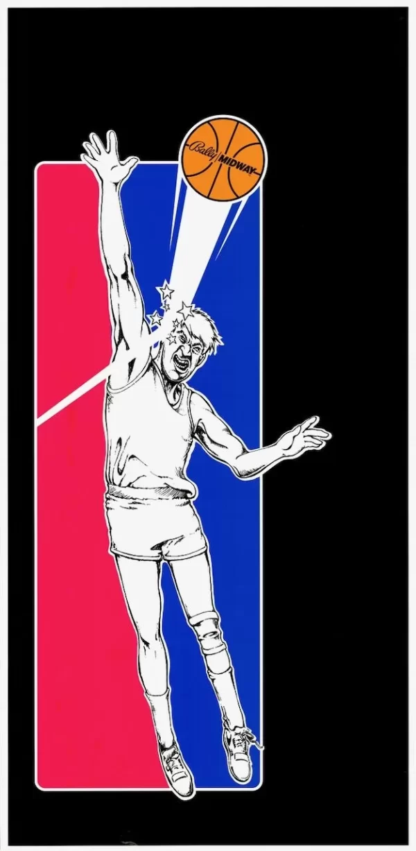 Arch Rivals Arcade Game Side Art - Image 2