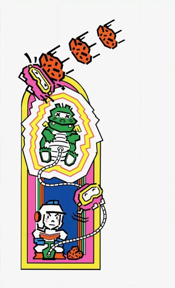 Dig Dug Game Side Art