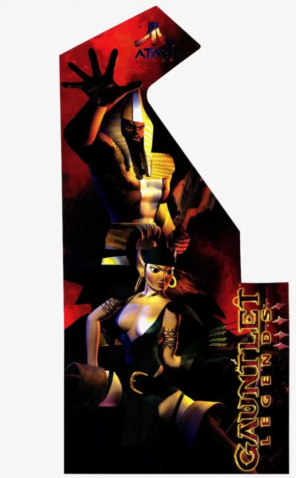 Gauntlet Ledgends Arcade Game Side Art