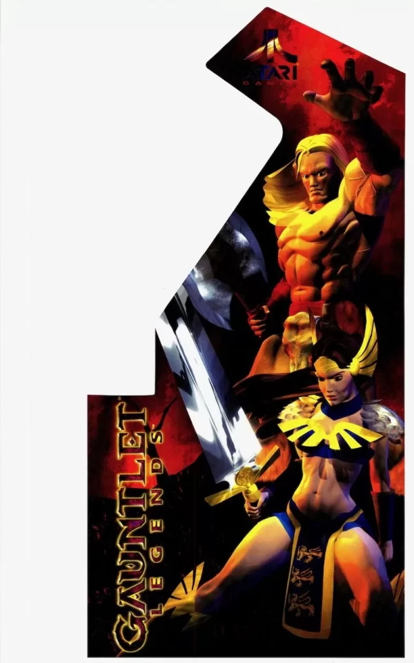 Gauntlet Ledgends Arcade Game Side Art - Image 2