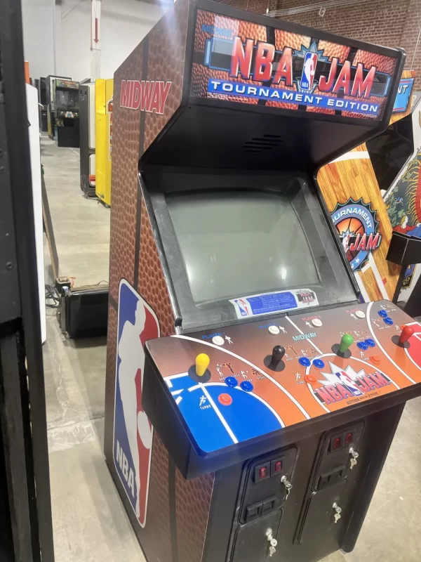 NBA Jams Arcade Side, Kickplate, and CP Box Art - Image 3