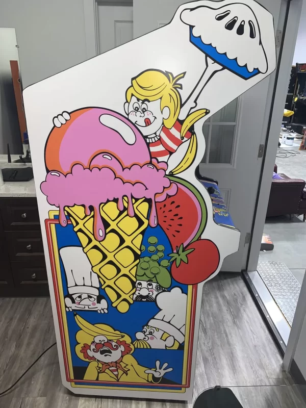 Food Fight Arcade Side Art Set w/ Striped Shirt - Image 2
