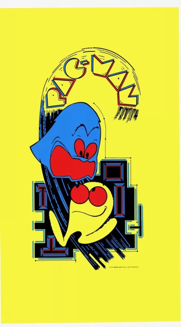 Pac Man Arcade Side Art Set