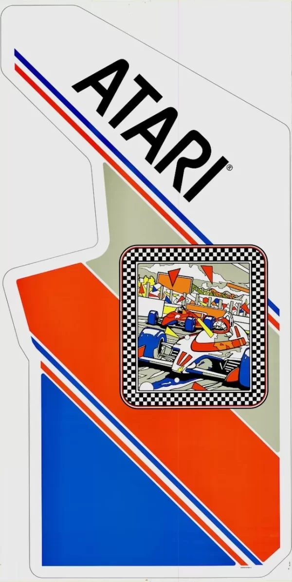 Pole Position Arcade Game Side Art
