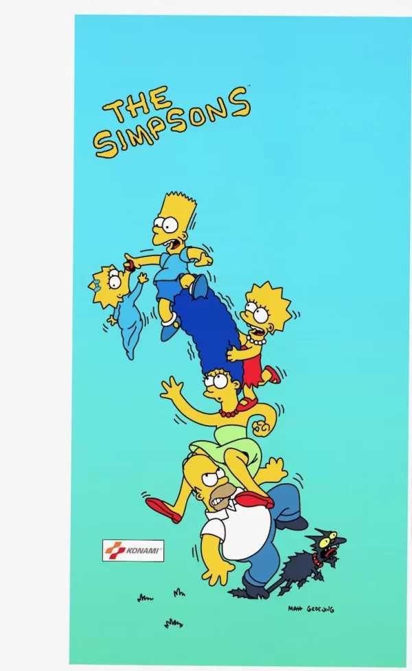 Simpsons Game Side Art For Dedicated Konami Cabinet