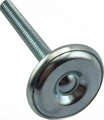 LEG LEVELER 3/8-16" THREAD 3" STUD LENGTH 1-3/4" BASE