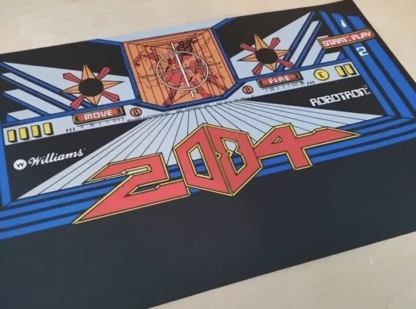 Robotron Upright Arcade Game CPO - Control Panel Overlay
