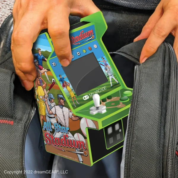 6.7" All Star Stadium Portable Micro Player Arcade With 307 Games!