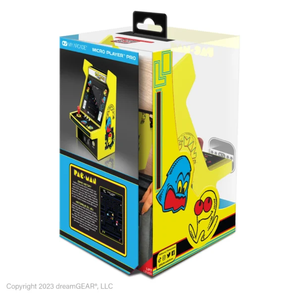 Collectible 6.7" Pac Man Micro Player Pro Portable Retro Arcade