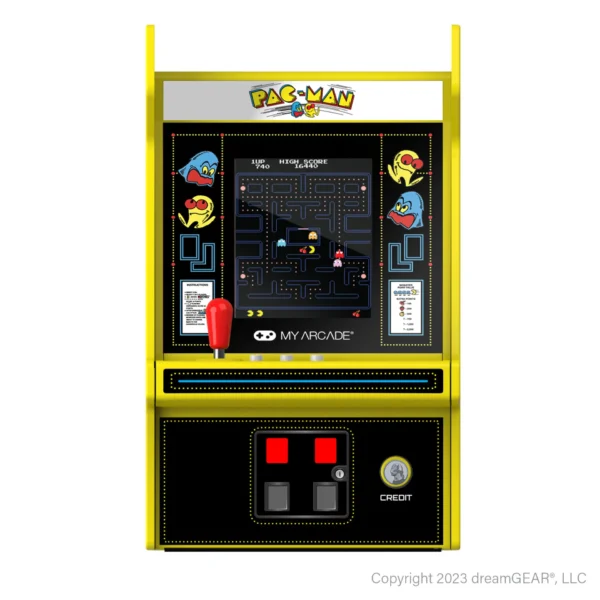 Collectible 6.7" Pac Man Micro Player Pro Portable Retro Arcade