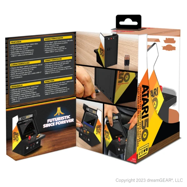 6.7" Atari Portable Micro Player Pro Arcade 100 Video Games Included