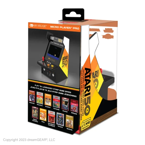 6.7" Atari Portable Micro Player Pro Arcade 100 Video Games Included