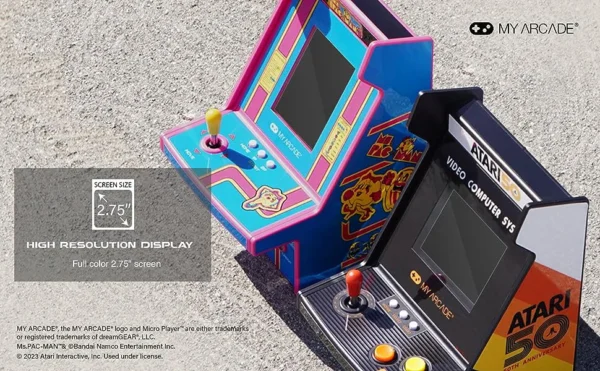 6.7" Atari Portable Micro Player Pro Arcade 100 Video Games Included