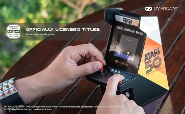 6.7" Atari Portable Micro Player Pro Arcade 100 Video Games Included