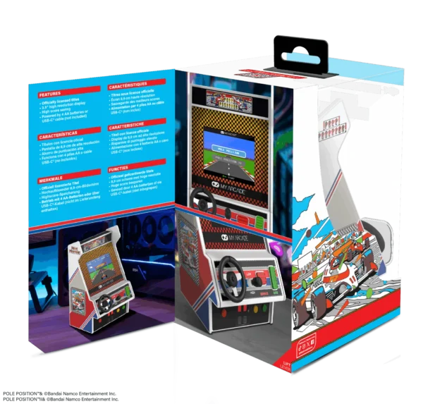 Pole Position Portable Retro Arcade Game