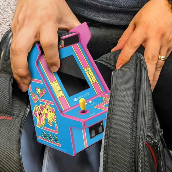 Collectible 6.7" Ms Pac Man Micro Player Pro Portable Retro Arcade