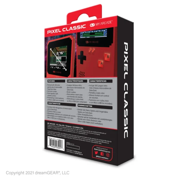 Pixel Classic Data East Hits 308 Game Portable Arcade