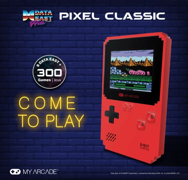 Pixel Classic Data East Hits 308 Game Portable Arcade