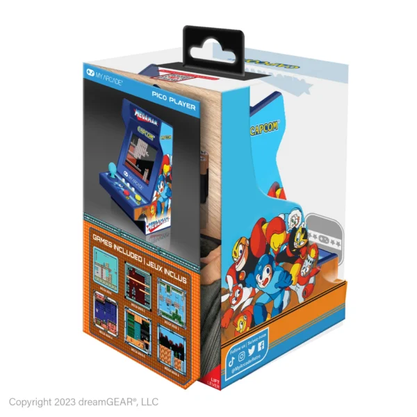 3.7" Capcom Mega Man Ultra Compact Portable Pico Arcade Game