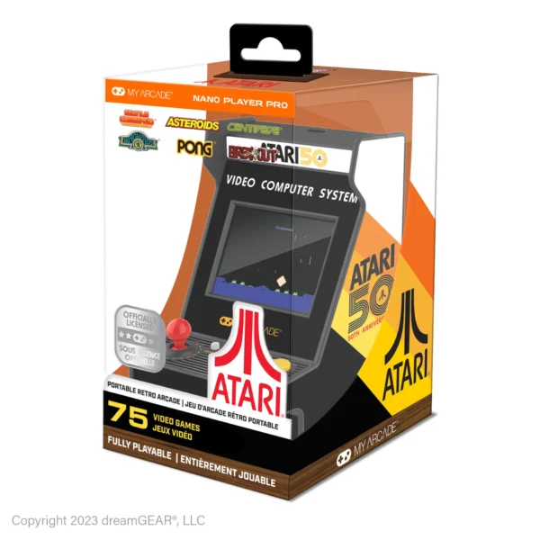 4.8" Atari Portable Nano Player Pro Arcade Play 75 Video Games Anywhere