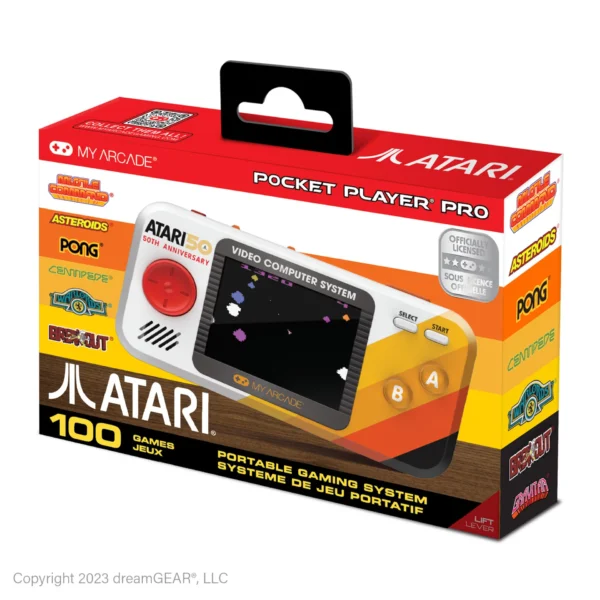 2.75" Atari Hand Held Pocket Player Pro Portable Arcade 100 Games