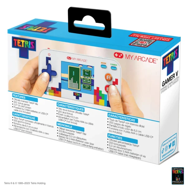 Gamer V Tetris Portable Video Game System With 201 Games