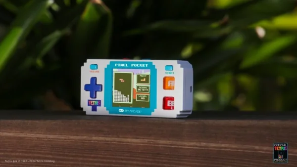 Pixel Pocket Tetris Hand Held Pocket Portable Gaming System With 10 Games