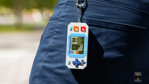 Pixel Pocket Tetris Hand Held Pocket Portable Gaming System With 10 Games