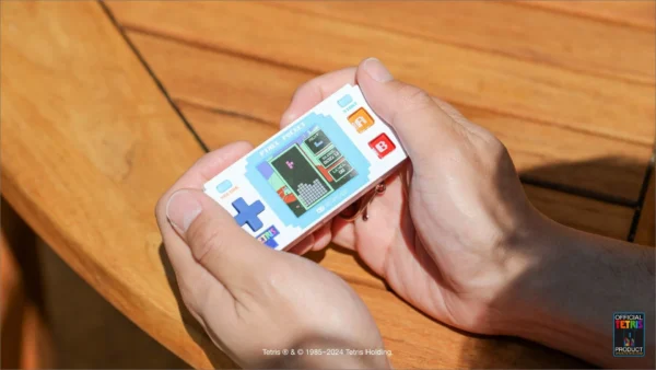 Pixel Pocket Tetris Hand Held Pocket Portable Gaming System With 10 Games