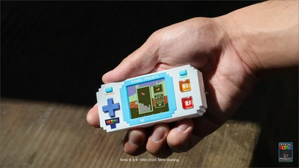 Pixel Pocket Tetris Hand Held Pocket Portable Gaming System With 10 Games